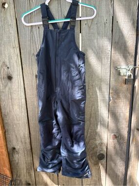 Lands End Kids Squall Waterproof Insulated Iron Knee Snow Bib Pants-Size 8
